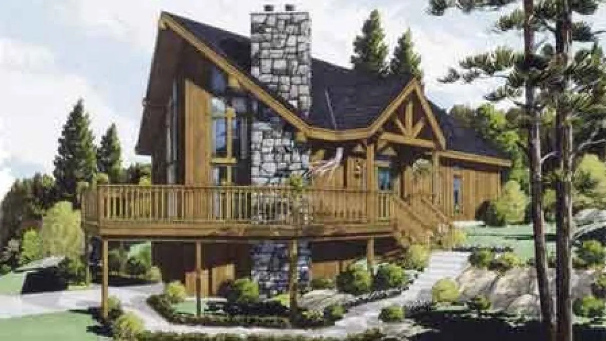 Full Rendering for House Plan #380439