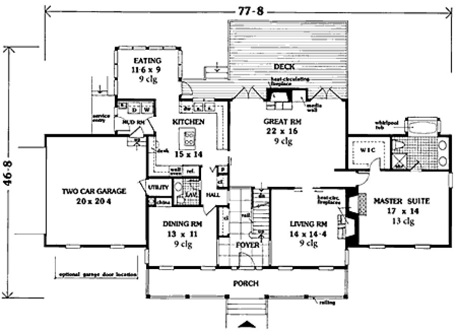 Main Floor Plan for House Plan #380639