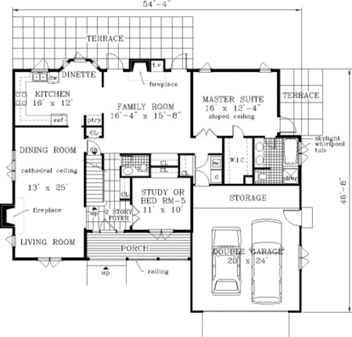 Main Floor Plan for House Plan #386939