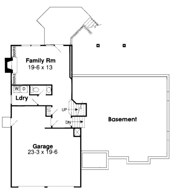 Basement Plan for House Plan #189022