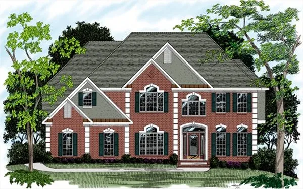 Full Rendering for House Plan #276003