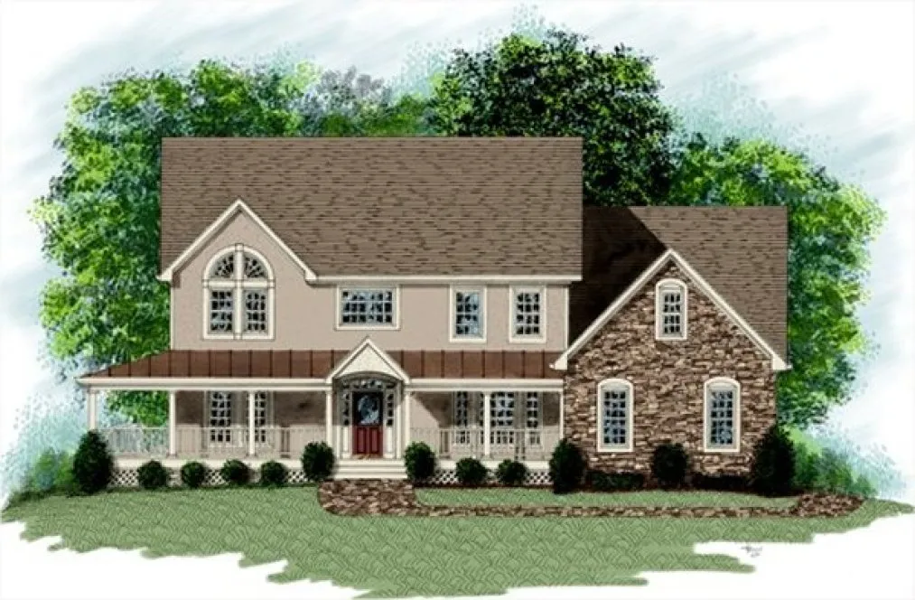 Full Rendering for House Plan #275003