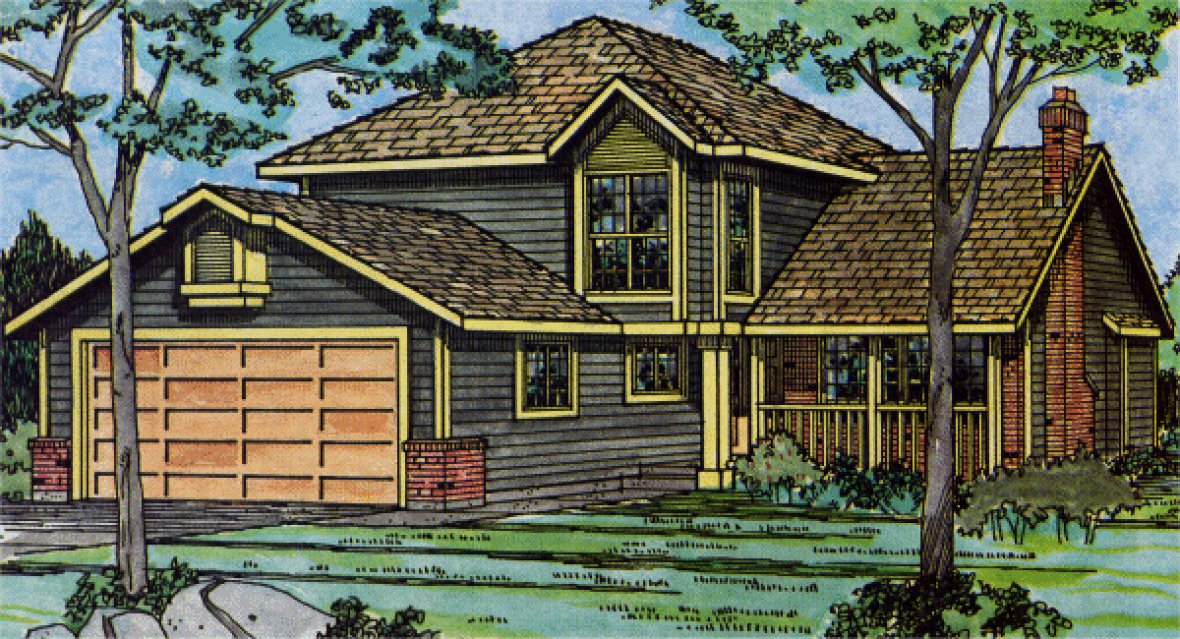 Full Rendering for House Plan #200274