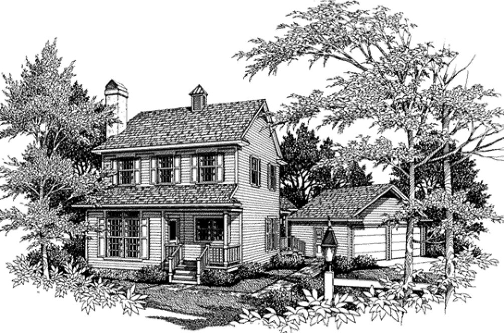 Full Rendering for House Plan #117861