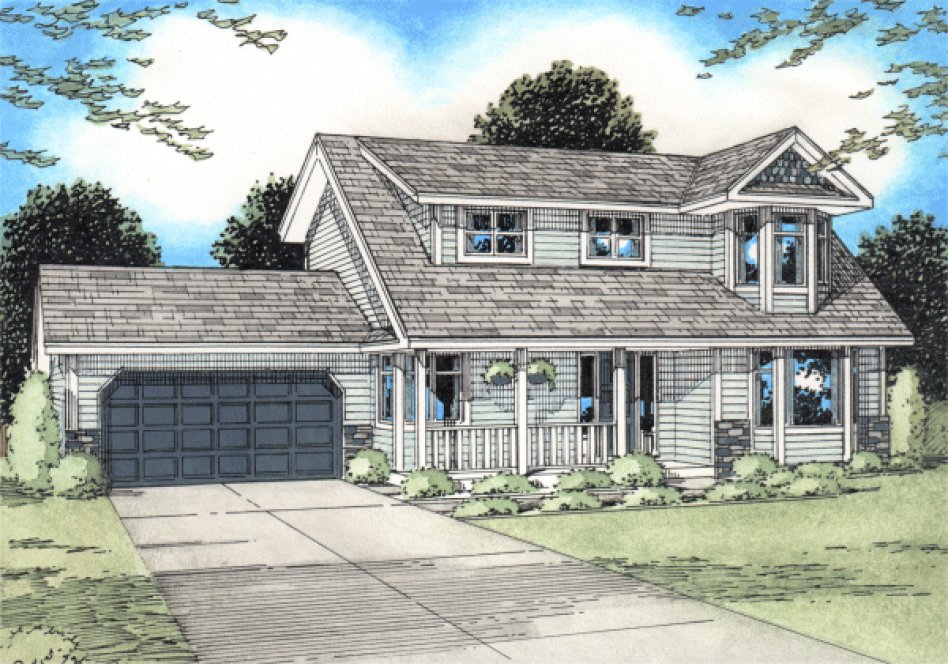 Full Rendering for House Plan #200295