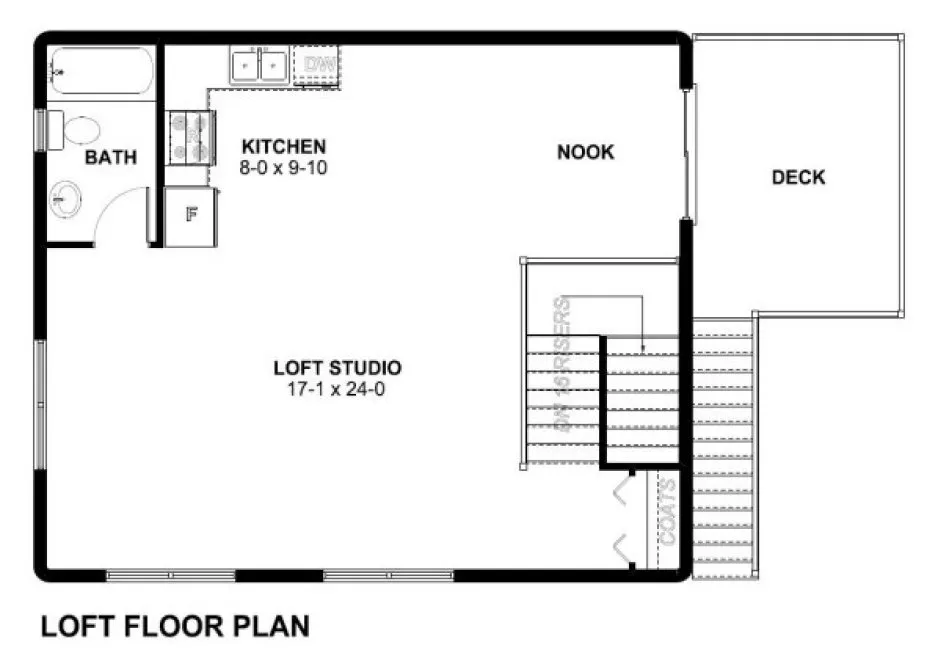 Second Floor Plan for House Plan #195152