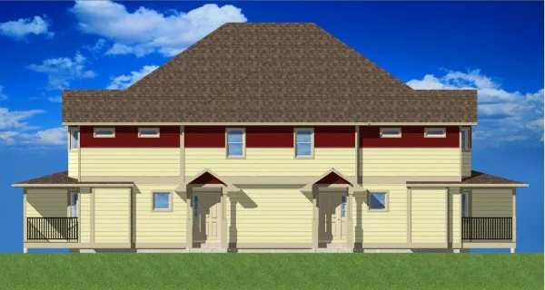Right Elevation for House Plan #195025
