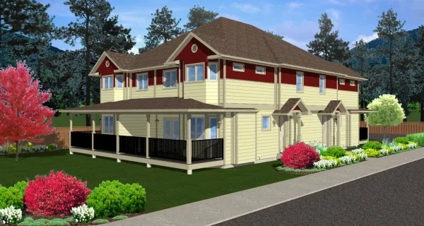 Full Rendering for House Plan #195025