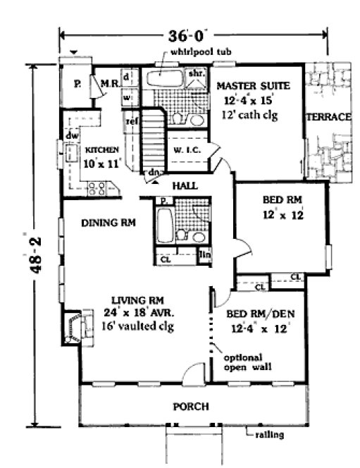 Main Floor Plan for House Plan #380269