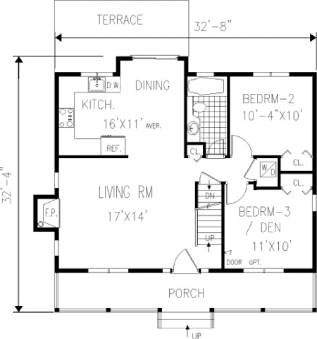Main Floor Plan for House Plan #383269