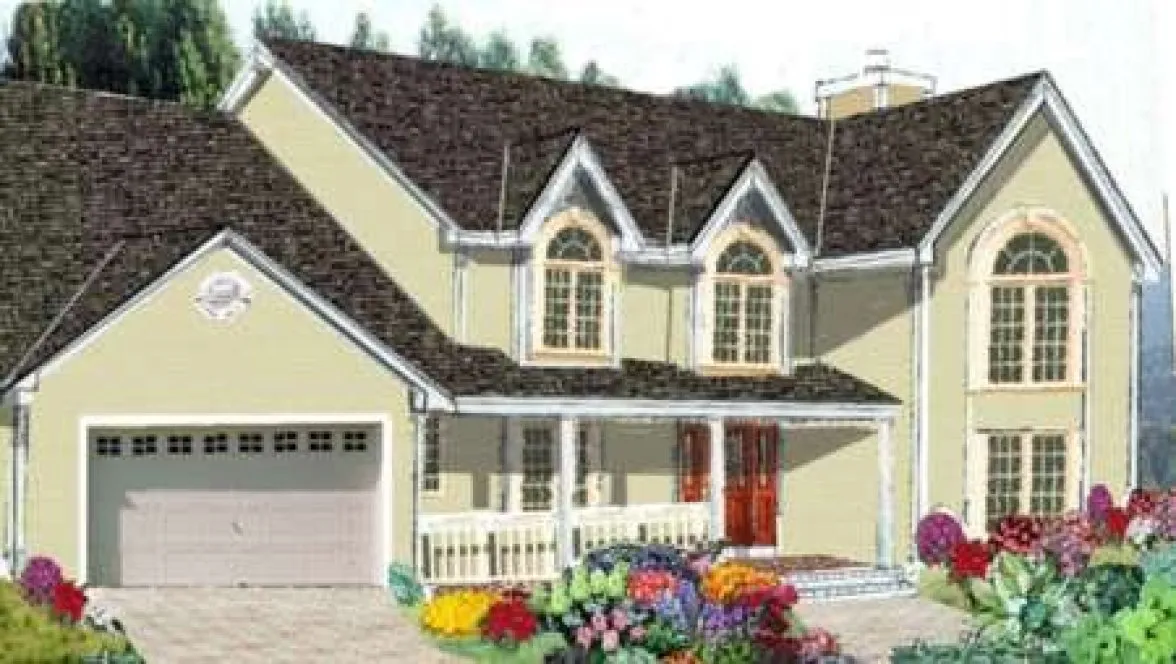 Full Rendering for House Plan #384269