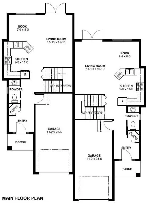 Main Floor Plan for House Plan #195002
