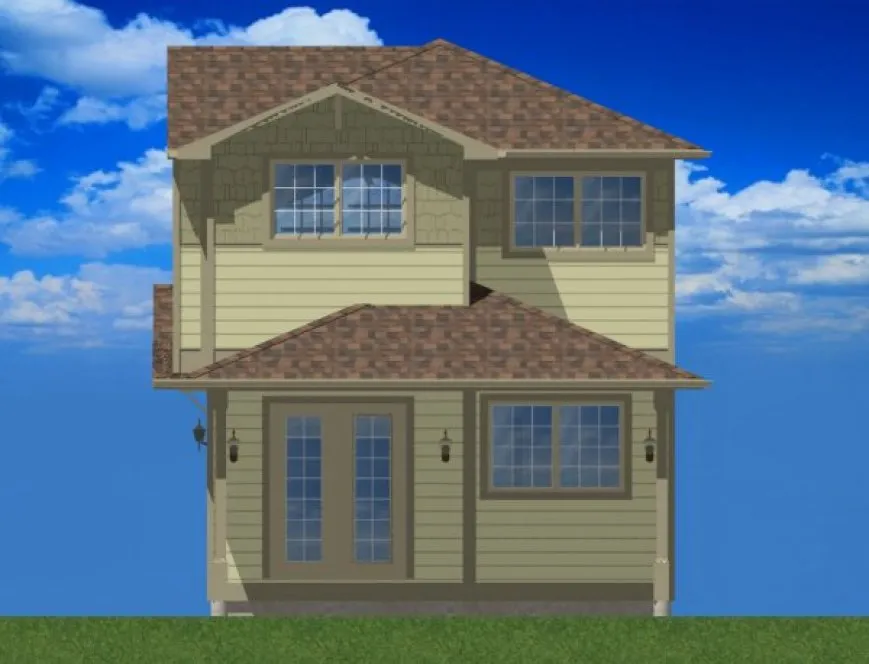 Right Elevation for House Plan #195003
