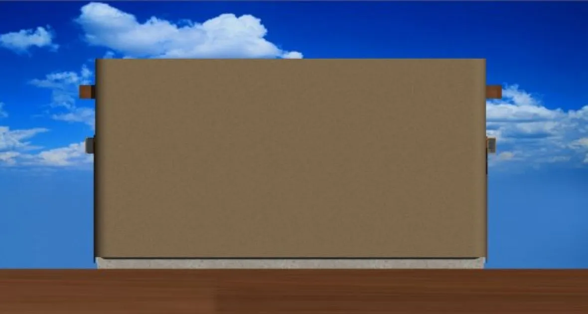 Left Elevation for House Plan #195006