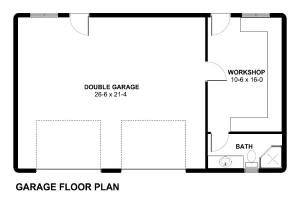 Main Floor Plan for House Plan #195006