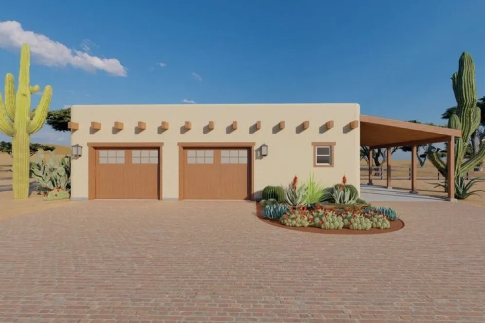 Full Rendering for House Plan #195006