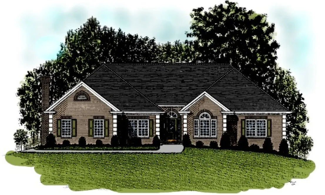 Full Rendering for House Plan #270142