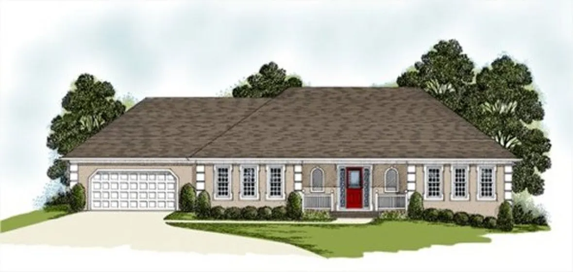 Full Rendering for House Plan #274042