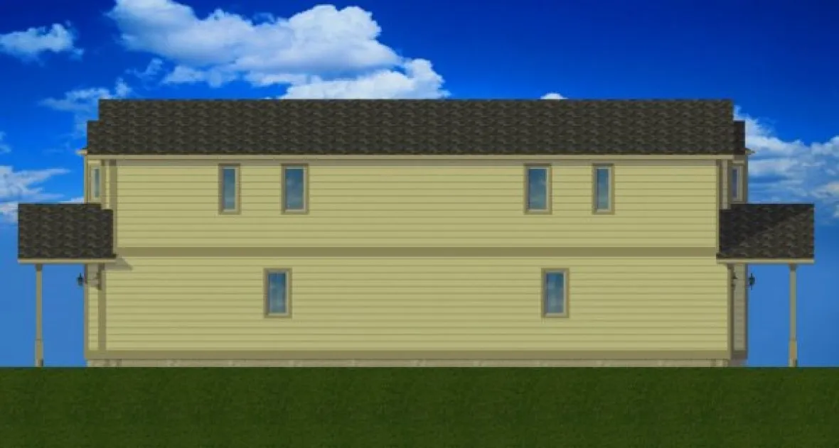 Right Elevation for House Plan #195088