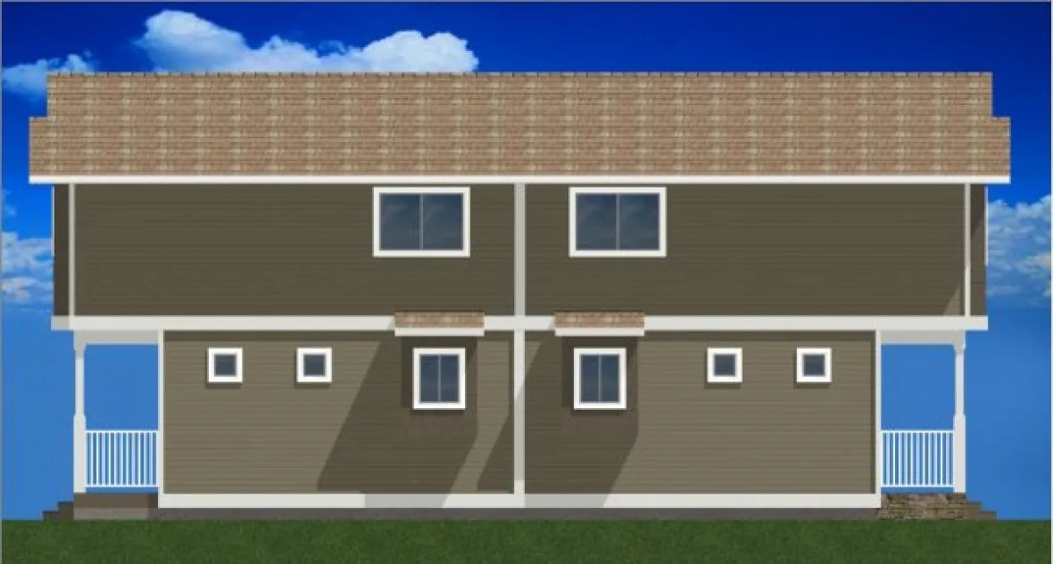 Right Elevation for House Plan #195169