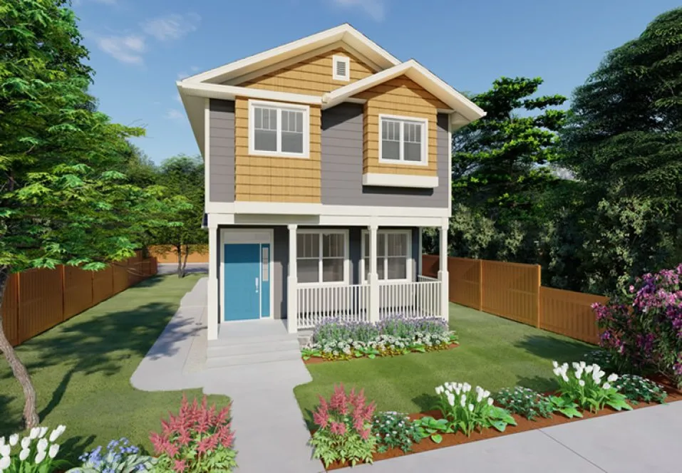 Full Rendering for House Plan #195169