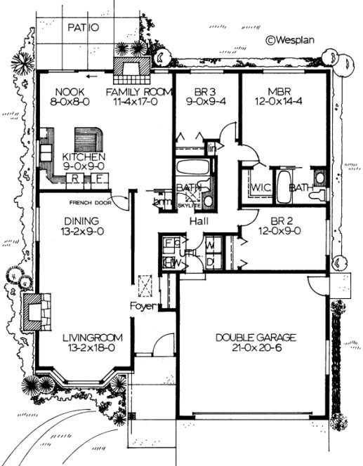 Main Floor Plan for House Plan #200952