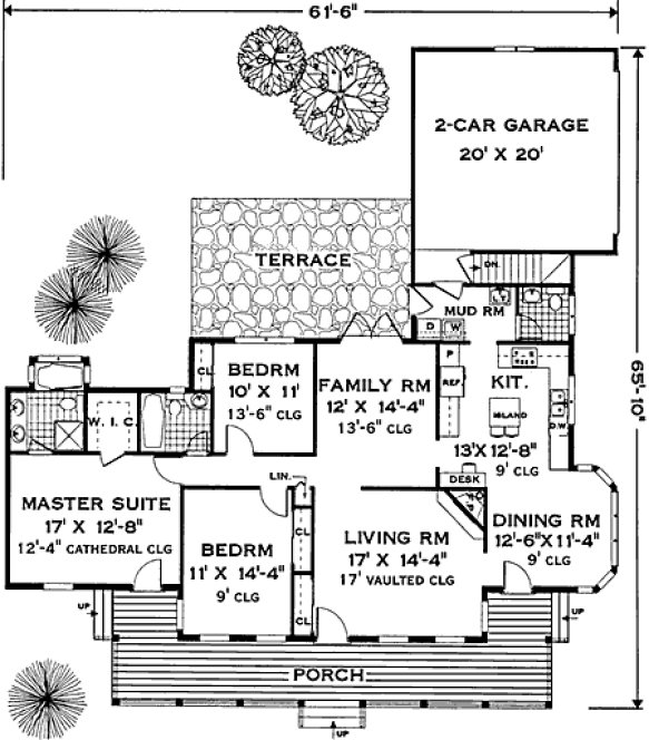 Main Floor Plan for House Plan #383089