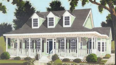 Full Rendering for House Plan #383089