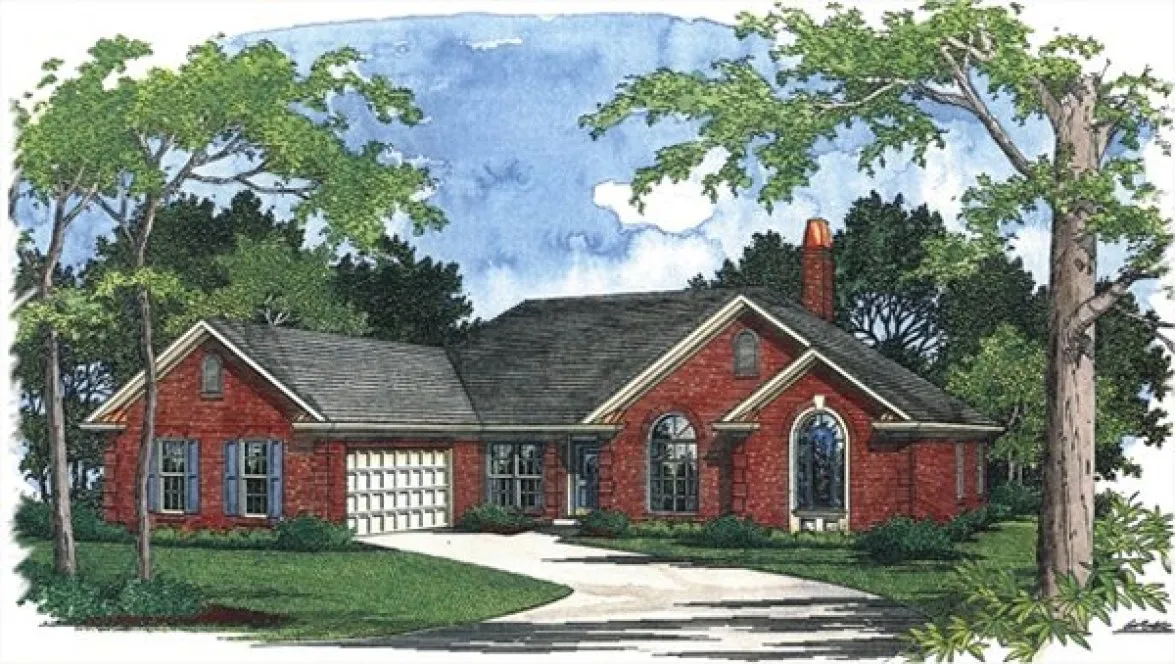 Full Rendering for House Plan #279032