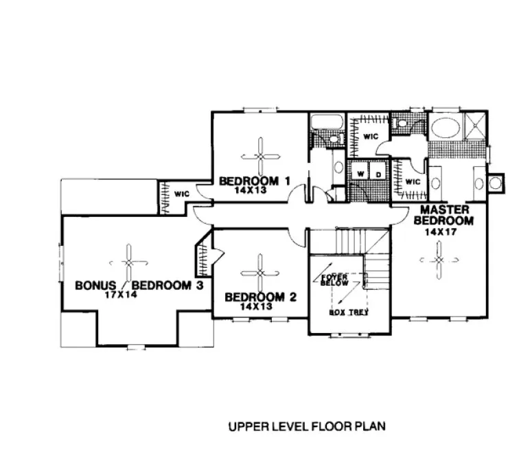 Second Floor Plan for House Plan #278032