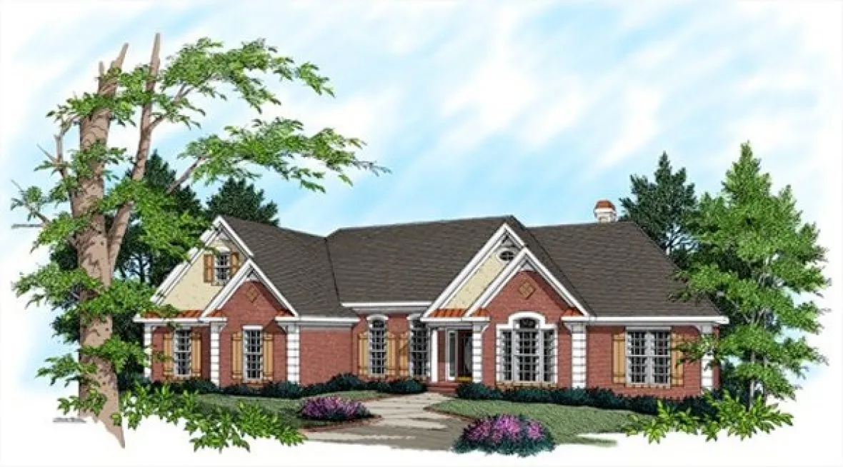 Full Rendering for House Plan #279122