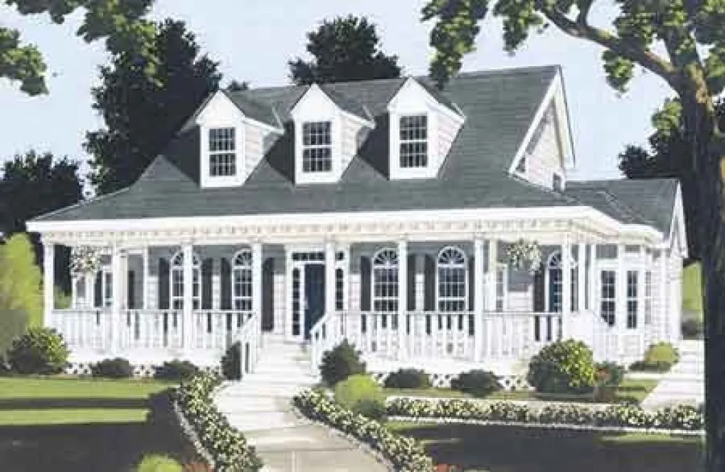 Full Rendering for House Plan #380199