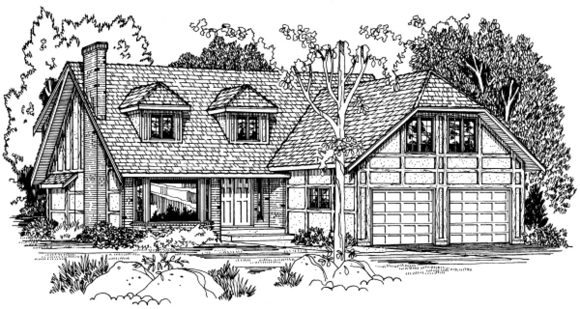 Full Rendering for House Plan #200248