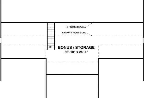 Second Floor Plan for House Plan #277151