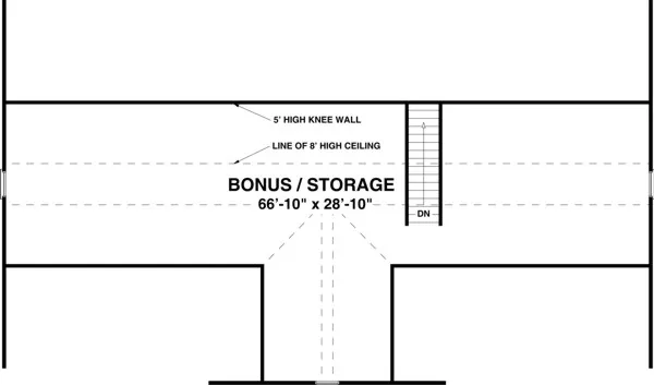 Second Floor Plan for House Plan #279151