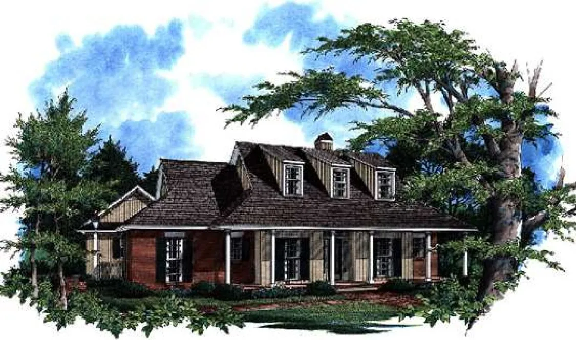Full Rendering for House Plan #114171