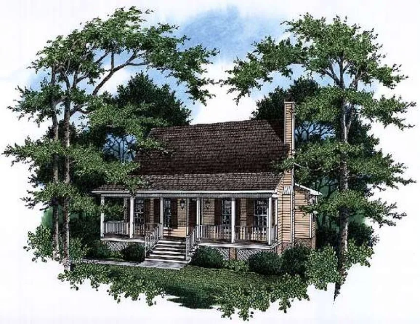 Full Rendering for House Plan #115371
