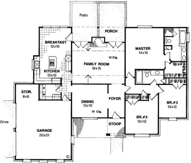 Main Floor Plan for House Plan #119371