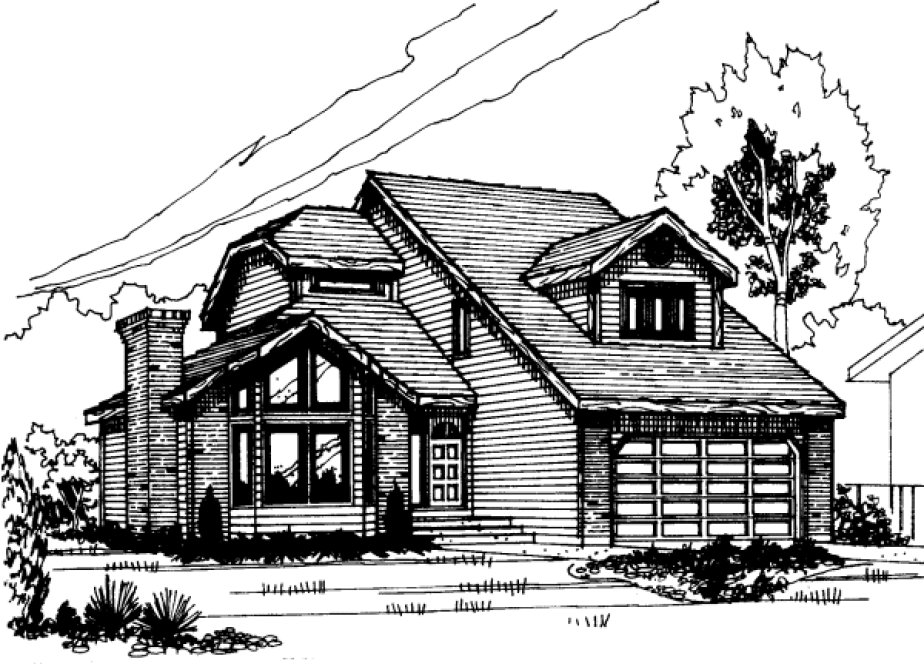 Full Rendering for House Plan #200249