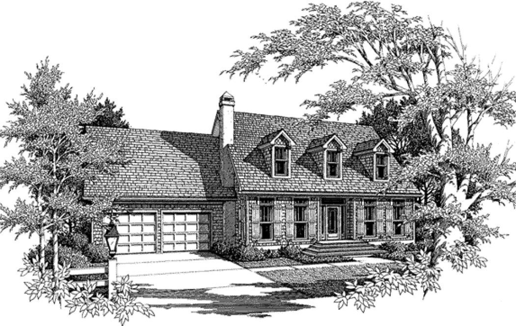 Full Rendering for House Plan #110871
