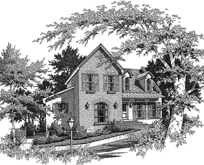 Full Rendering for House Plan #116871