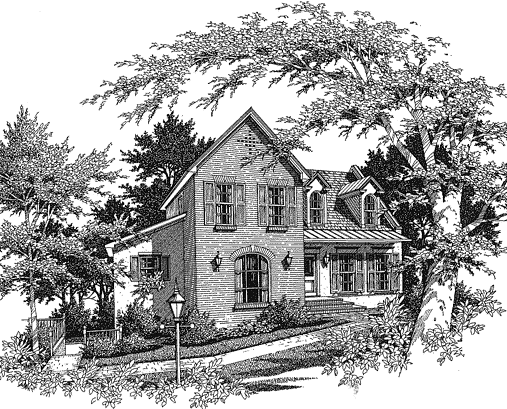 Full Rendering for House Plan #116871