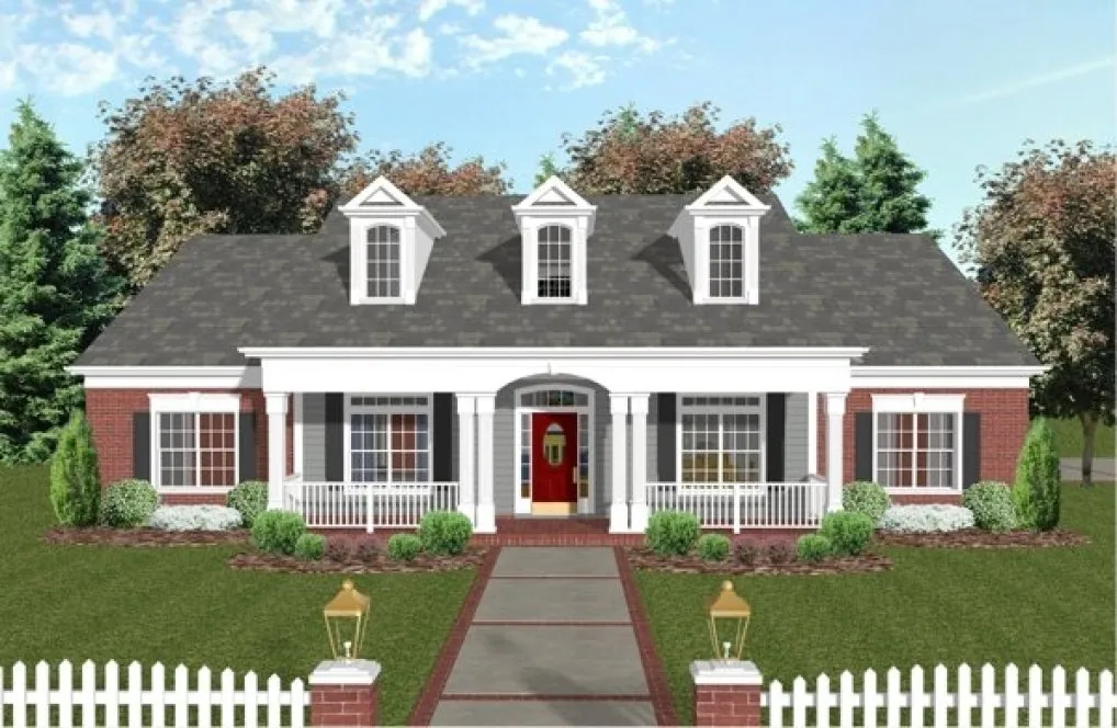Full Rendering for House Plan #278191
