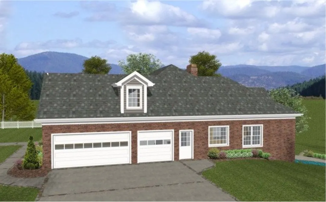 Right Elevation for House Plan #279191