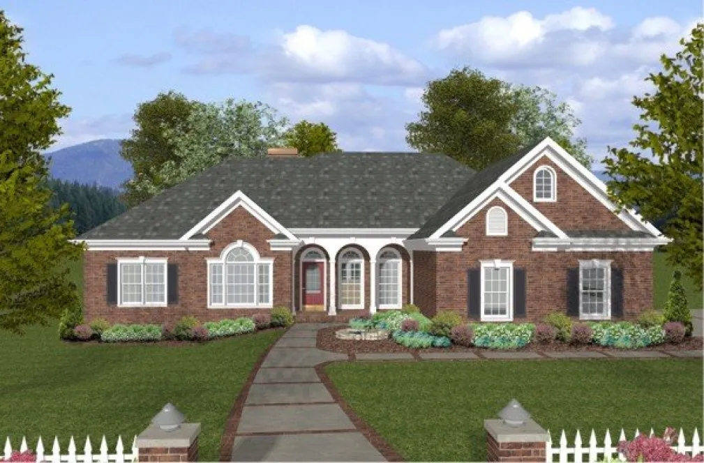 Full Rendering for House Plan #279191