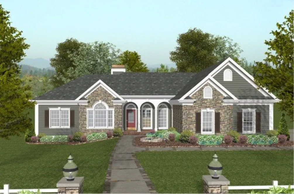 Full Rendering for House Plan #270291