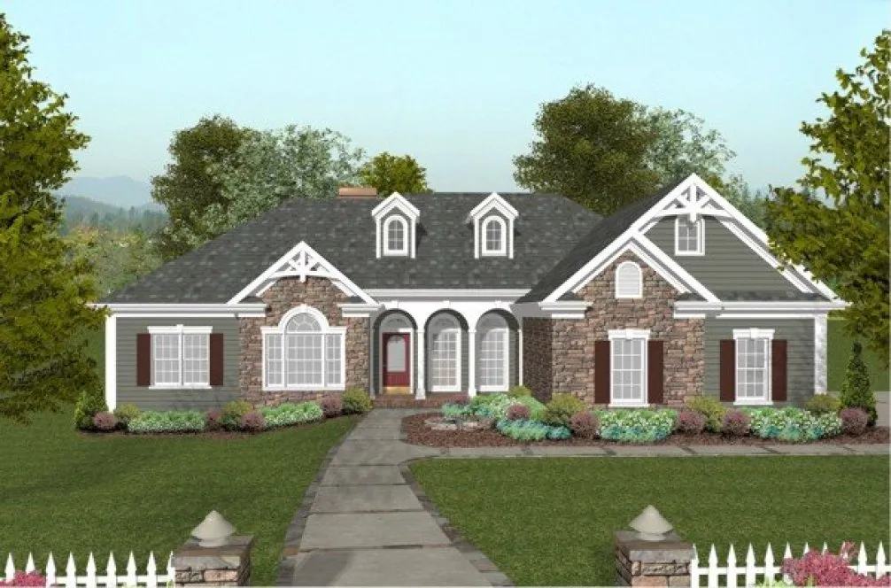 Full Rendering for House Plan #274202