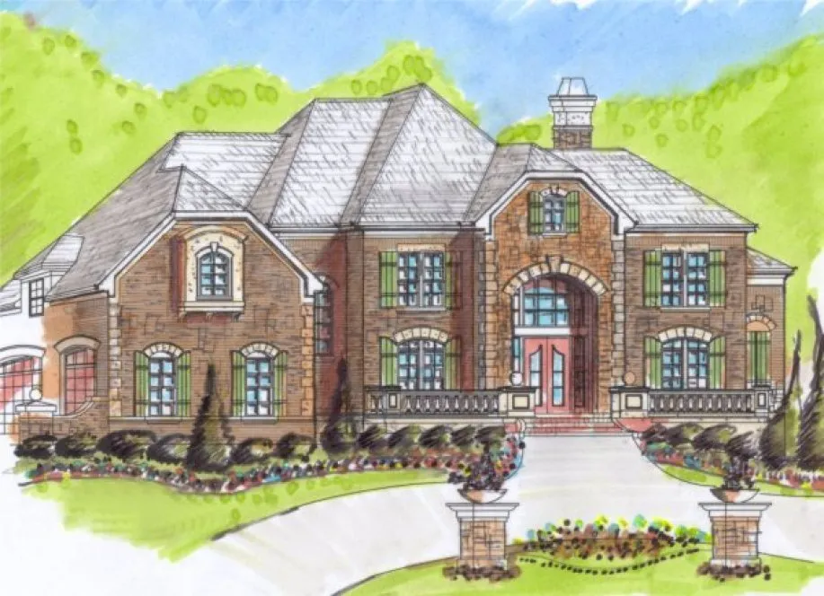 Full Rendering for House Plan #395020