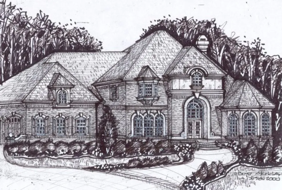 Full Rendering for House Plan #398100