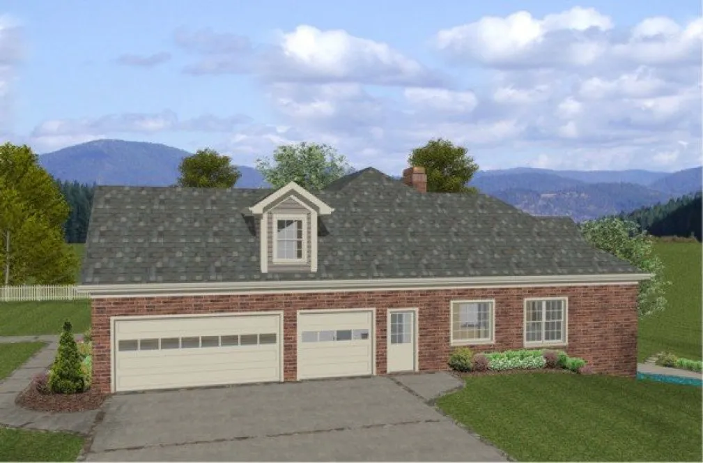 Right Elevation for House Plan #277202